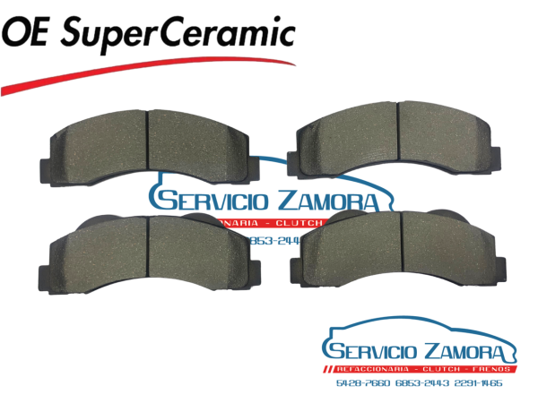 BALATAS DELANTERAS OE SUPERCERAMIC LOBO 2010-2016  F-150  2010-2018   EXPEDITION 2010-2018   NAVIGATOR  2010-2017  EQUIVALENTE  D1770, OCD1414