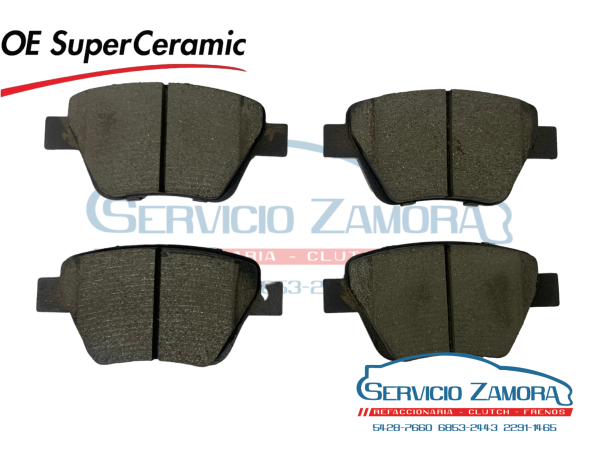 BALATA TRASERA OE SUPERCERAMIC, JETTA (BICENTENARIO), BEETLE, BORA V, CADDY III, GOLF, EOS, GTi,  OCD1456